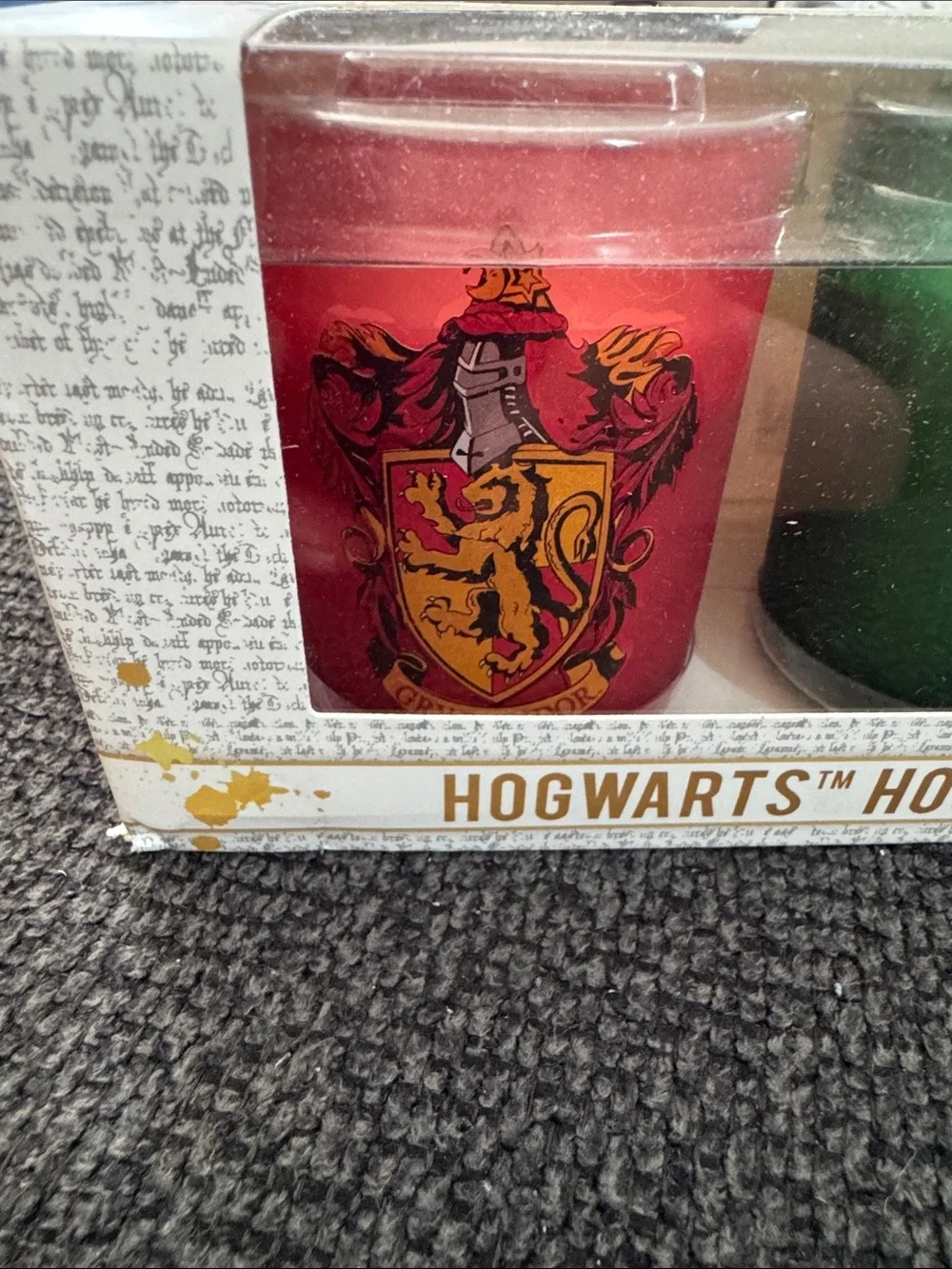 Hogwarts Houses Harry Potter Glass Votive Candle Set